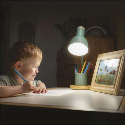 Stona lampa POPPY 1xE27/25W/230V zelena