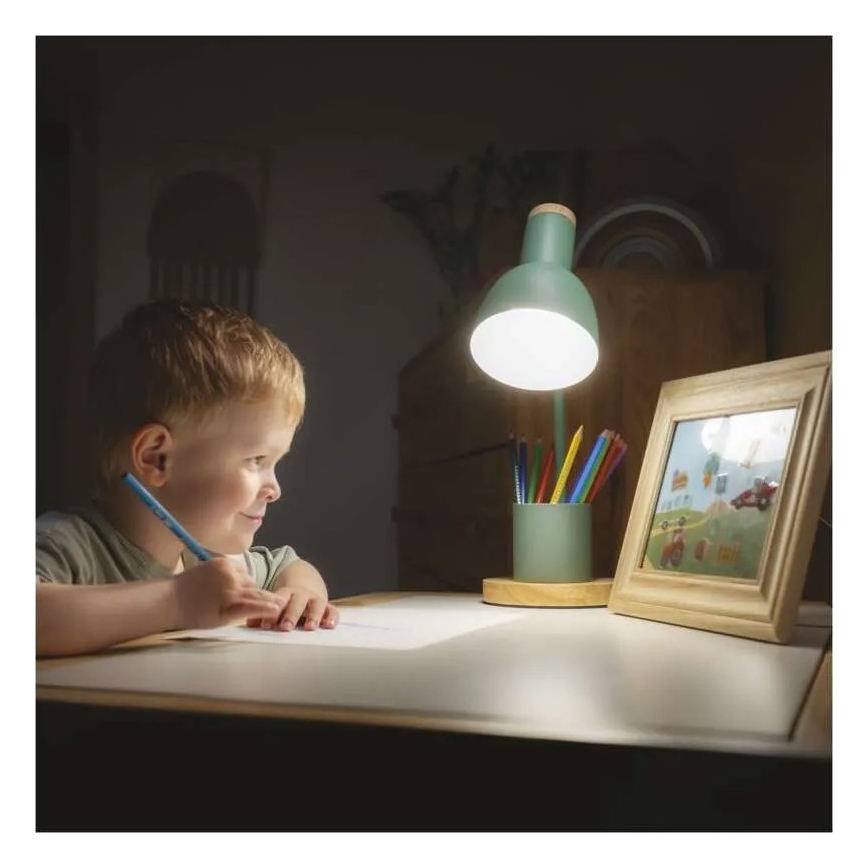 Stona lampa POPPY 1xE27/25W/230V zelena