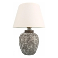Stona lampa RAMZES 1xE27/40W/230V bela/siva