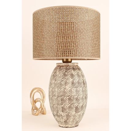 Stona lampa RAMZES 1xE27/40W/230V bež