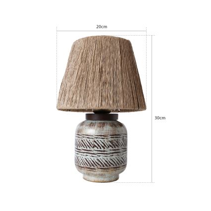 Stona lampa RAMZES 1xE27/40W/230V braon