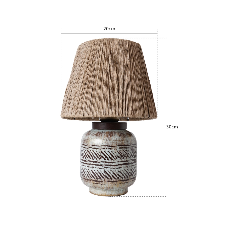 Stona lampa RAMZES 1xE27/40W/230V braon