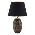 Stona lampa RAMZES 1xE27/40W/230V crna/zlatna