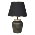 Stona lampa RAMZES 1xE27/40W/230V crna/zlatna