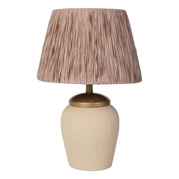 Stona lampa RAMZES 1xE27/40W/230V krem/braon