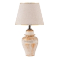 Stona lampa RAMZES 1xE27/40W/230V krem/zlatna