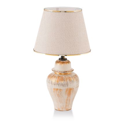 Stona lampa RAMZES 1xE27/40W/230V krem/zlatna