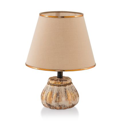 Stona lampa RAMZES 1xE27/40W/230V krem/zlatna