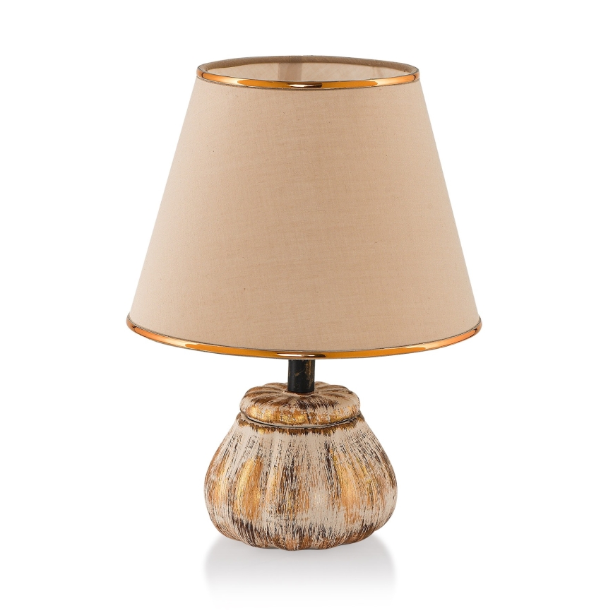 Stona lampa RAMZES 1xE27/40W/230V krem/zlatna