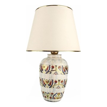 Stona lampa RAMZES 1xE27/40W/230V krem/zlatna