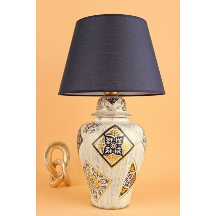 Stona lampa RAMZES 1xE27/40W/230V plava/bež