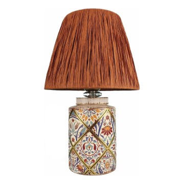 Stona lampa RAMZES 1xE27/40W/230V rafija