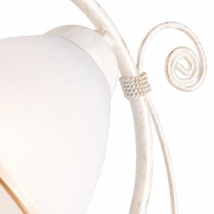 Stona lampa RETRO II 1xE27/60W/230V bela patina