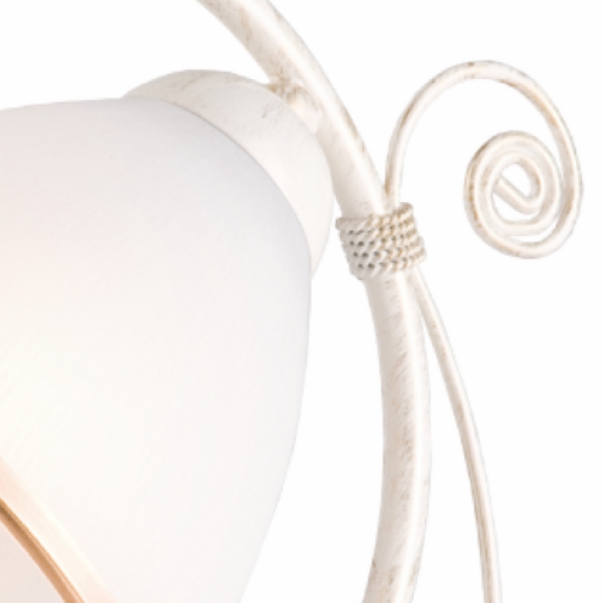 Stona lampa RETRO II 1xE27/60W/230V bela patina