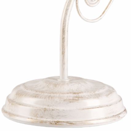 Stona lampa RETRO II 1xE27/60W/230V bela patina