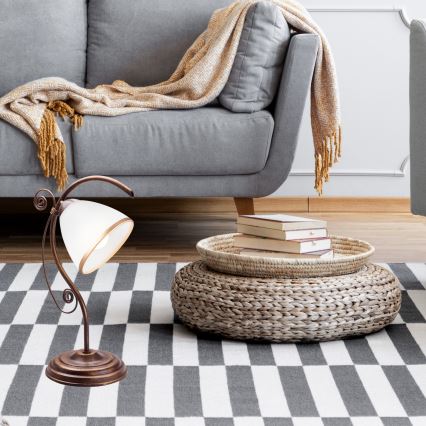 Stona lampa RETRO II 1xE27/60W/230V brončana patina