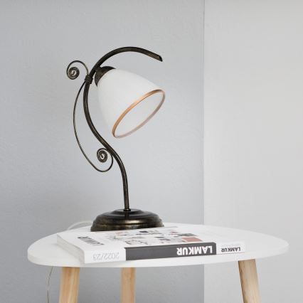 Stona lampa RETRO II 1xE27/60W/230V crna patina