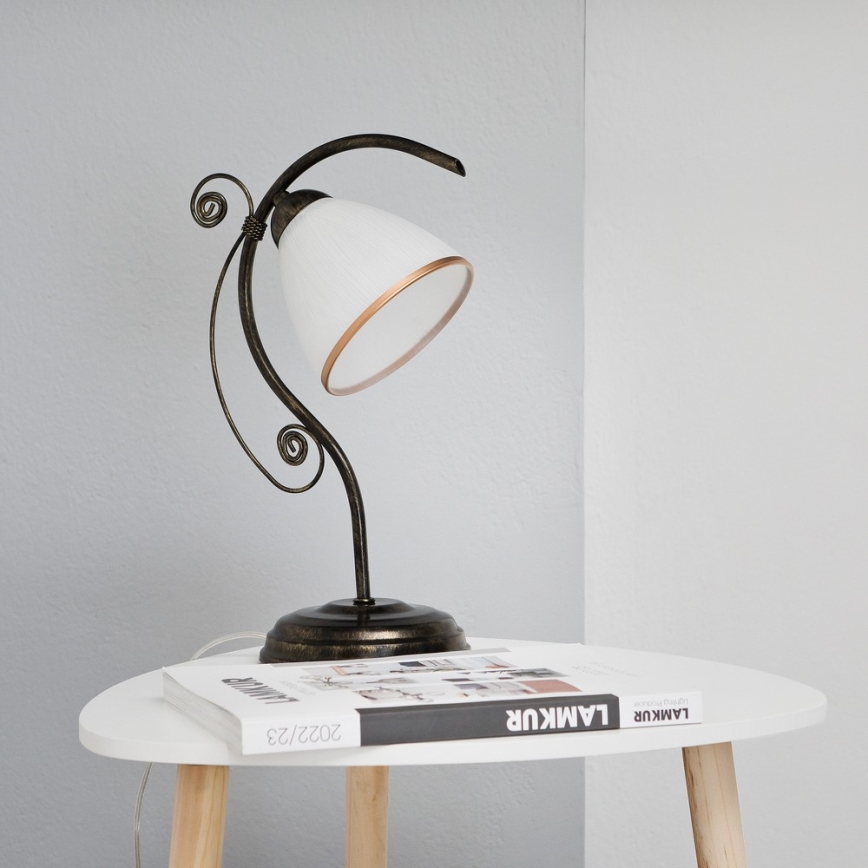 Stona lampa RETRO II 1xE27/60W/230V crna patina