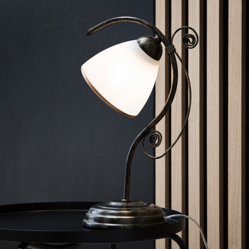 Stona lampa RETRO II 1xE27/60W/230V crna patina