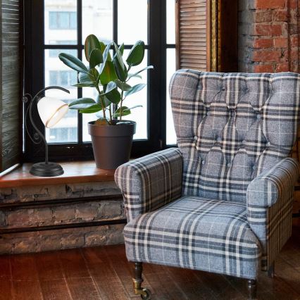 Stona lampa RETRO II 1xE27/60W/230V mat crne boje