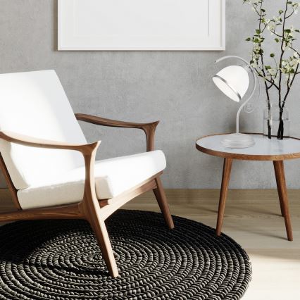 Stona lampa RETRO II 1xE27/60W/230V srebrna