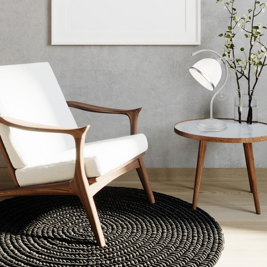 Stona lampa RETRO II 1xE27/60W/230V srebrna