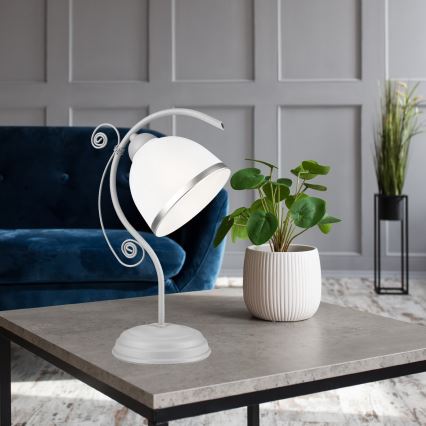 Stona lampa RETRO II 1xE27/60W/230V srebrna