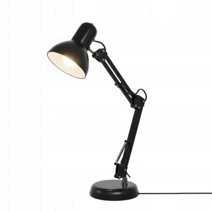 Stona lampa sa klipsom 2u1 1xE27/60W/230V crna