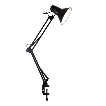 Stona lampa sa stezaljkom WORKER 1xE27/10W/230V crna