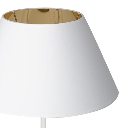 Stona lampa sa USB priključkom 1xE27/60W/230V bela