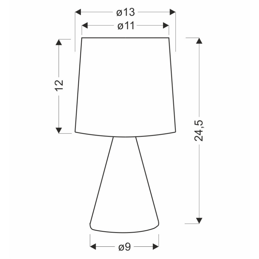 Stona lampa SATTI 1xE14/40W/230V krem boje