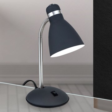 Stona lampa SCHOOL 1xE27/40W/230V crna/matni hrom