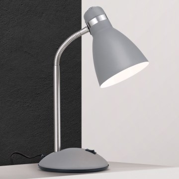 Stona lampa SCHOOL 1xE27/40W/230V siva/matni hrom