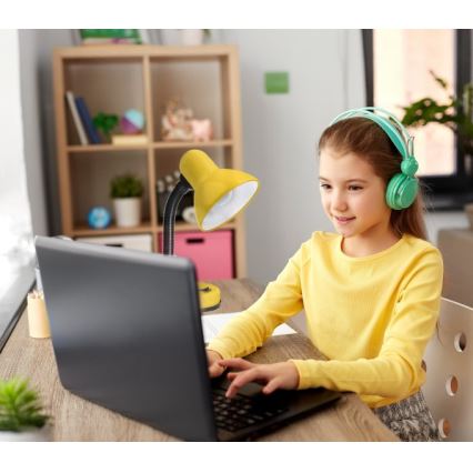 Stona lampa SMIESZEK 1xE27/40W/230V žuta