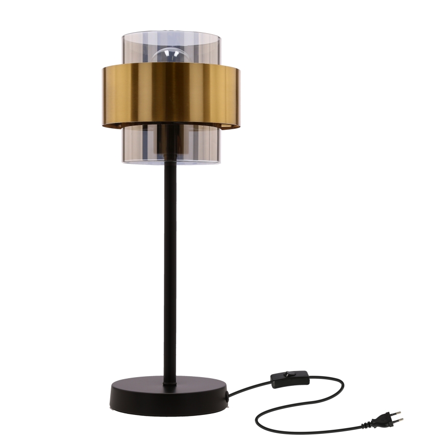 Stona lampa SPIEGA 1xE27/60W/230V zlatna/crna