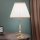 Stona lampa TONIA 1xE27/60W/230V, prečnika 30 cm, bela/bronza