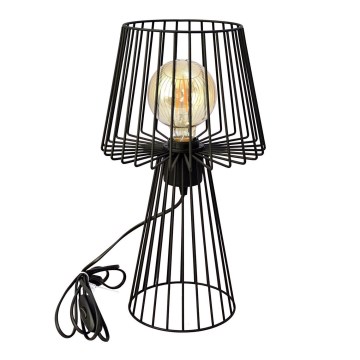 Stona lampa TORRI 1xE27/15W/230V crna