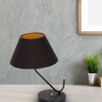 Stona lampa VICTORIA 1xE27/60W/230V crna