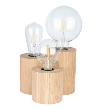 Stona lampa VINCENT 3xE27/15W/230V hrast