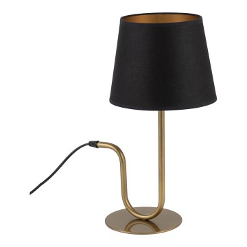 Stona lampa VOLUTTO 1xE27/60W/230V crna/bakrena