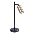 Stona lampa WINX 1xGU10/10W/230V crna/zlatna
