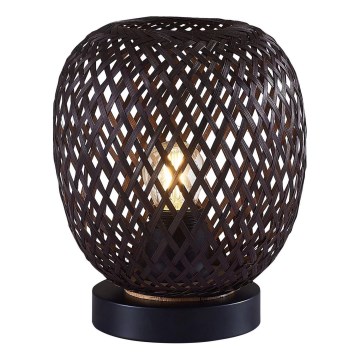 Stona lampa ZANZIBAR 1xE27/20W/230V, prečnik 18 cm, bambus