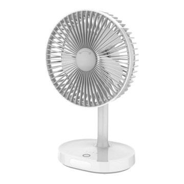 Stoni punjivi ventilator sa LED lampom 3000mA/3,7V USB-C