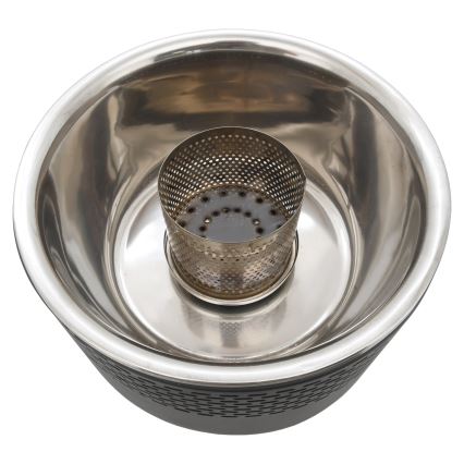 Stoni roštilj na drveni ugalj 4xAA/USB crni