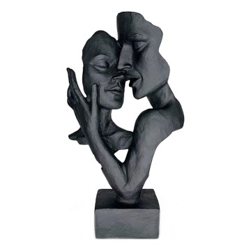 Stoni ukras 29x9x17 cm smola/crna