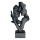 Stoni ukras 29x9x17 cm smola/crna