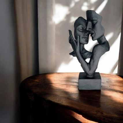 Stoni ukras 29x9x17 cm smola/crna