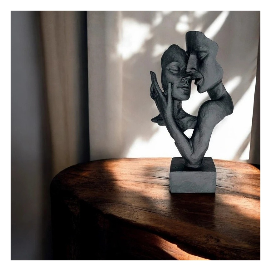 Stoni ukras 29x9x17 cm smola/crna