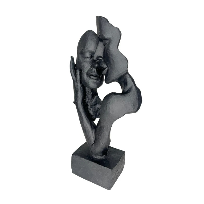 Stoni ukras 29x9x17 cm smola/crna
