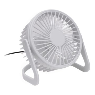 Stoni USB ventilator, prečnik 15 cm, beo
